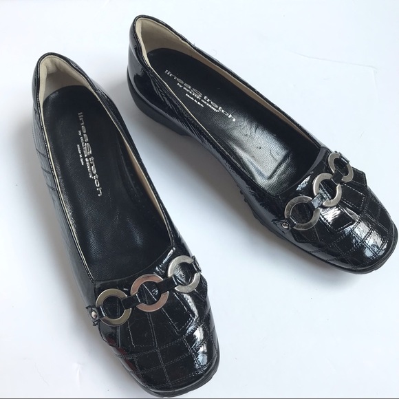 Walter Genuin Shoes Walter Genuin Linea Stretch Golf Shoes Black Patent Leather Womens 39 Us